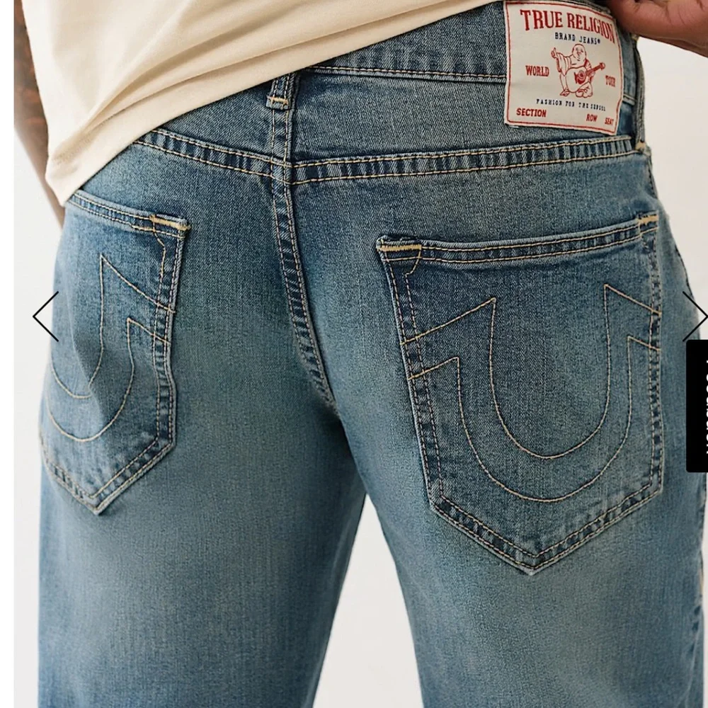 True Religion Men’s Ricky Relaxed Straight Jeans Size 36X34 NWT - Picture 1 of 16